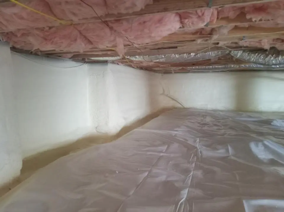 Crawl space encapsulation with closed-cell spray foam for Attic Insulation in Beatrice